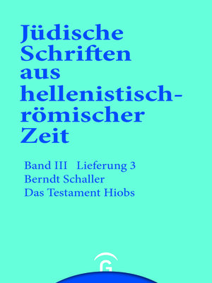 cover image of Das Testament Hiobs